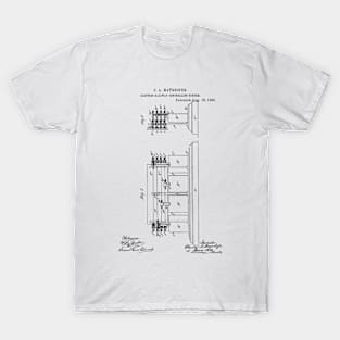 Electric Railway Controlling System Vintage Patent Hand Drawing T-Shirt